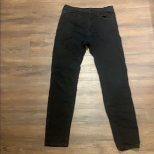 High waisted black jeans